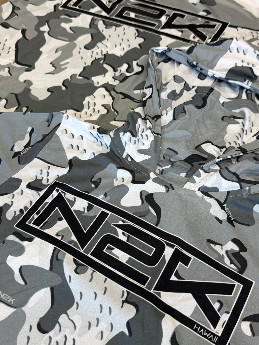 GREY CAMO PERFORMANCE HOODIE