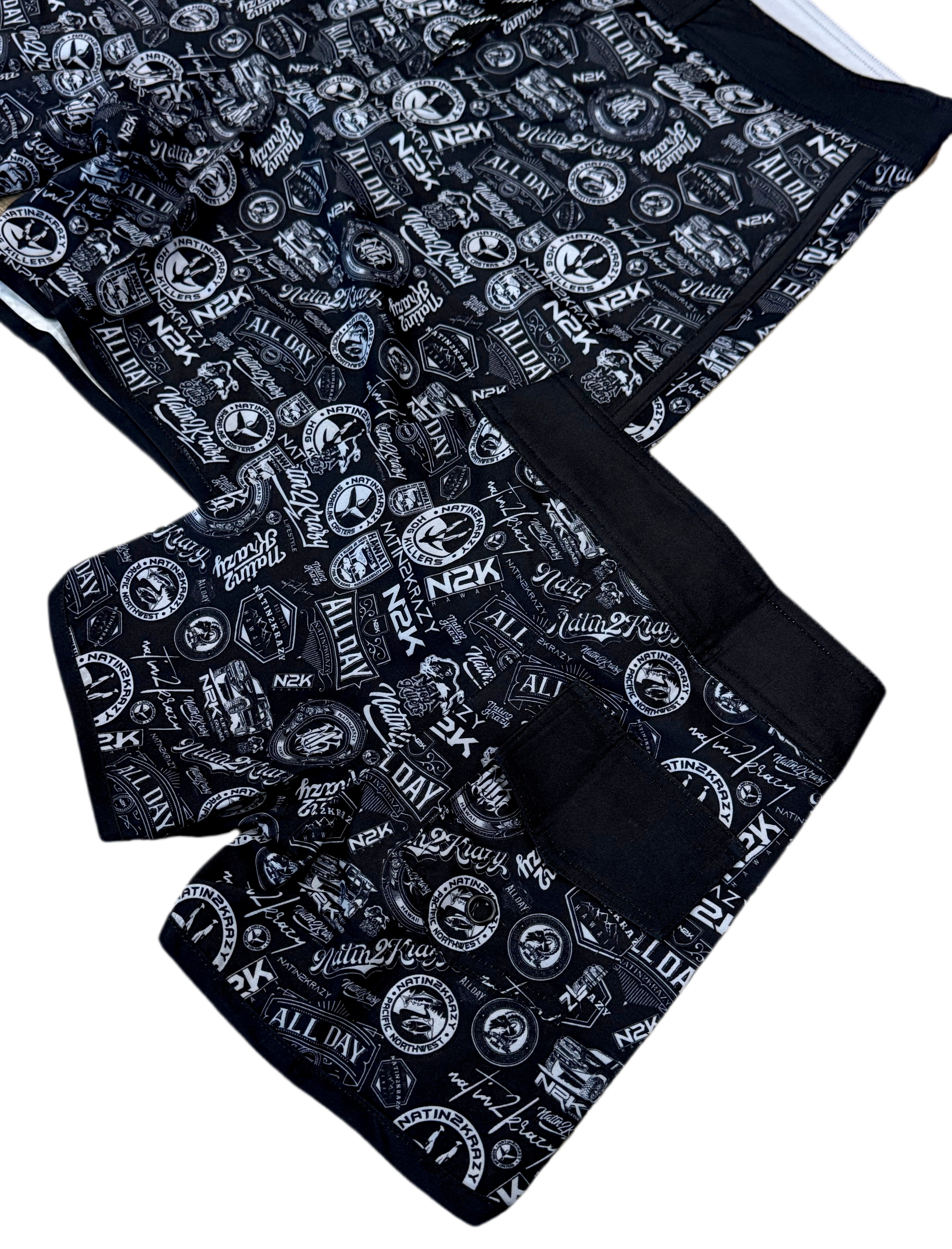 NATIN2KRAZY (ALL-DAY) BOARD SHORTS