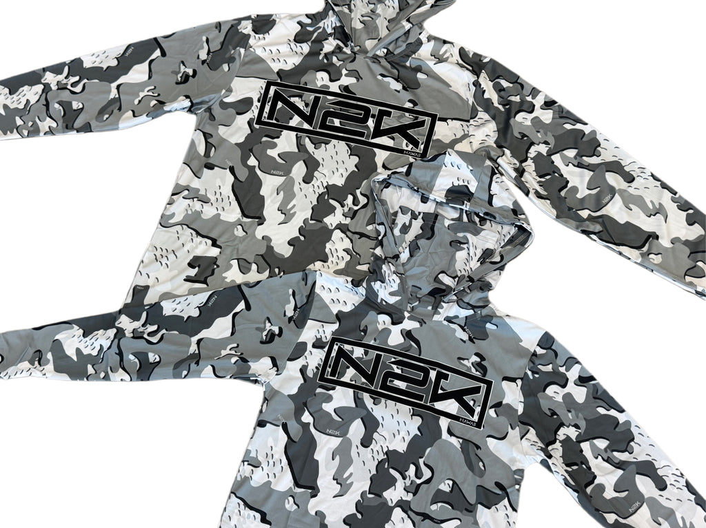 GREY CAMO PERFORMANCE HOODIE