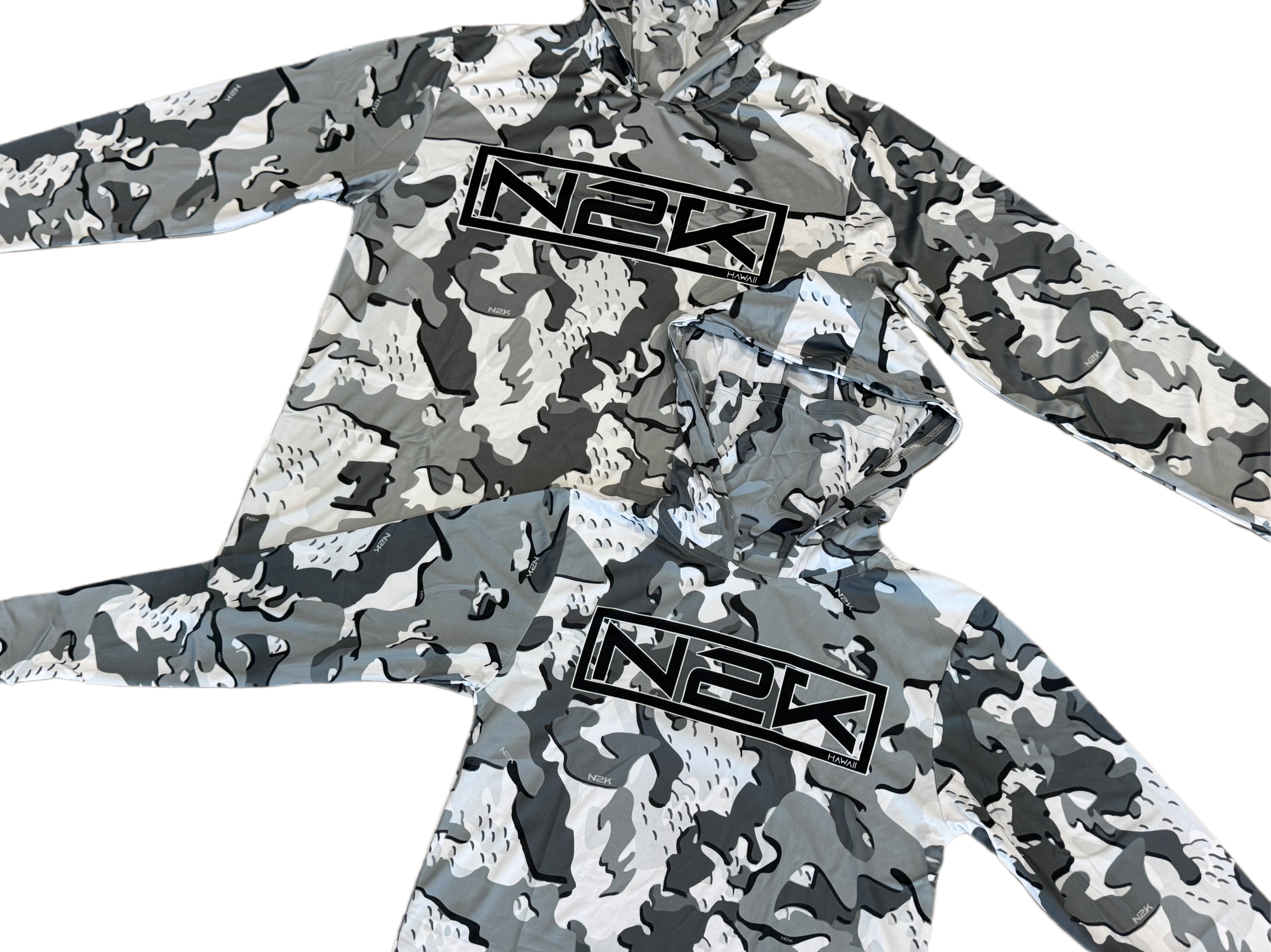 GREY CAMO PERFORMANCE HOODIE