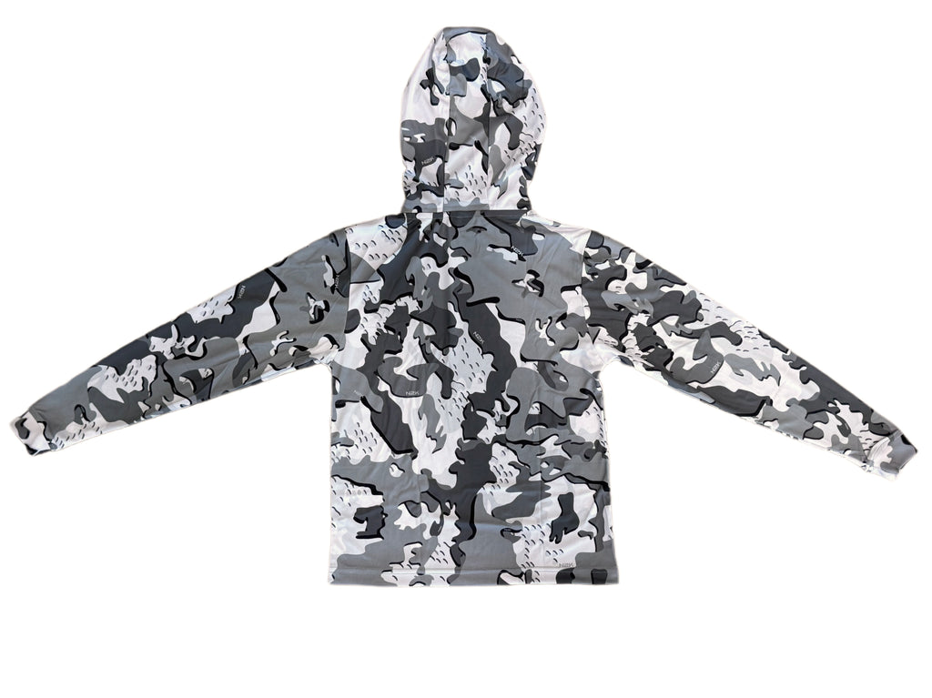 GREY CAMO PERFORMANCE HOODIE