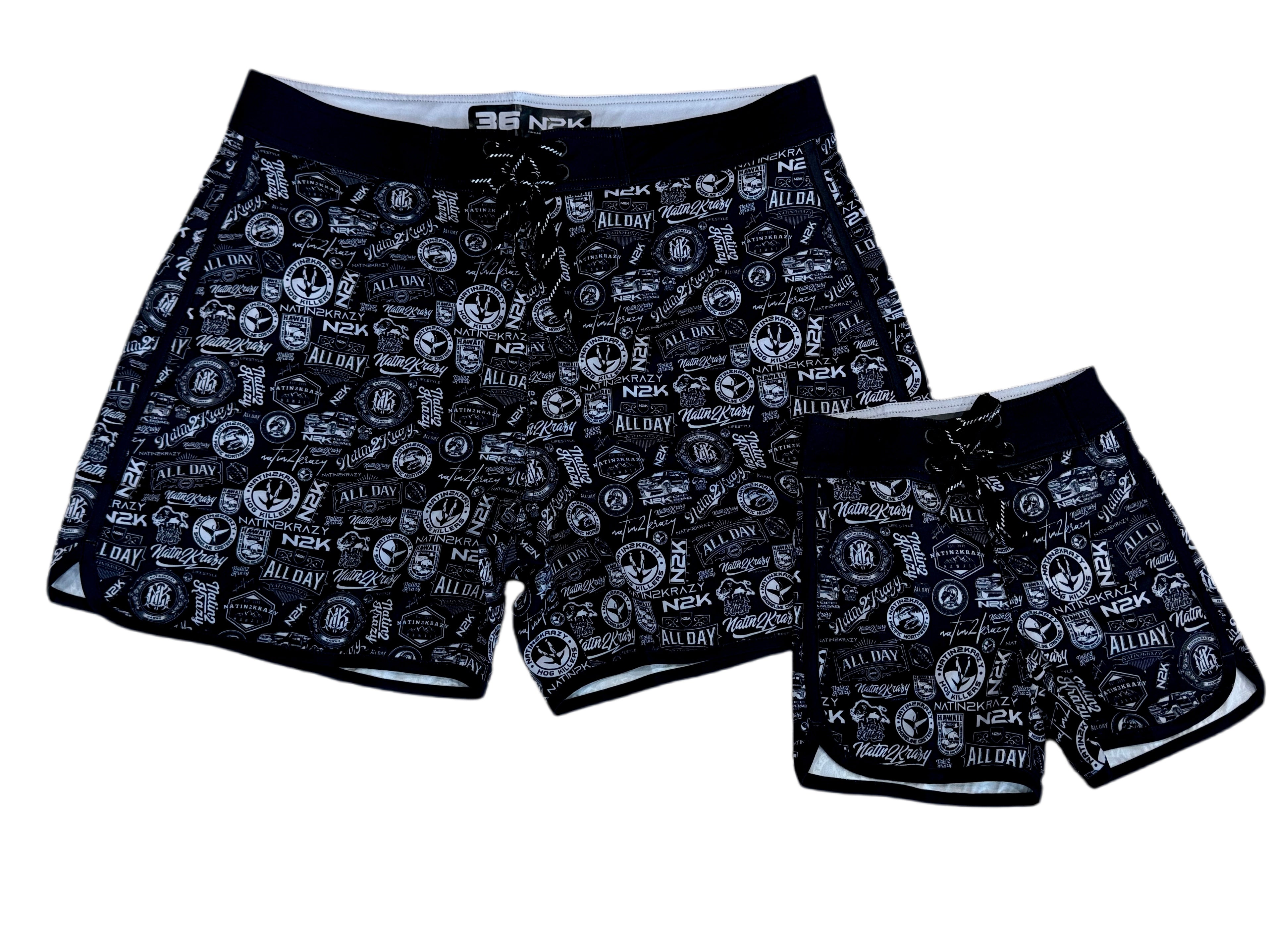 NATIN2KRAZY (ALL-DAY) BOARD SHORTS