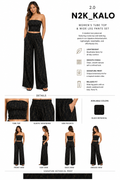 2.0 KALO WOMEN'S TUBE TOP & WIDE LEG PANTS SET